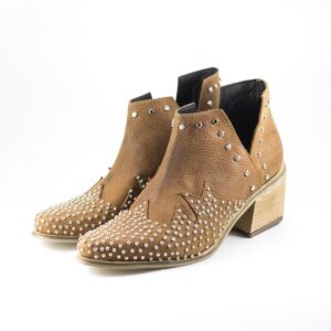 Light Brown Beaded County Boot